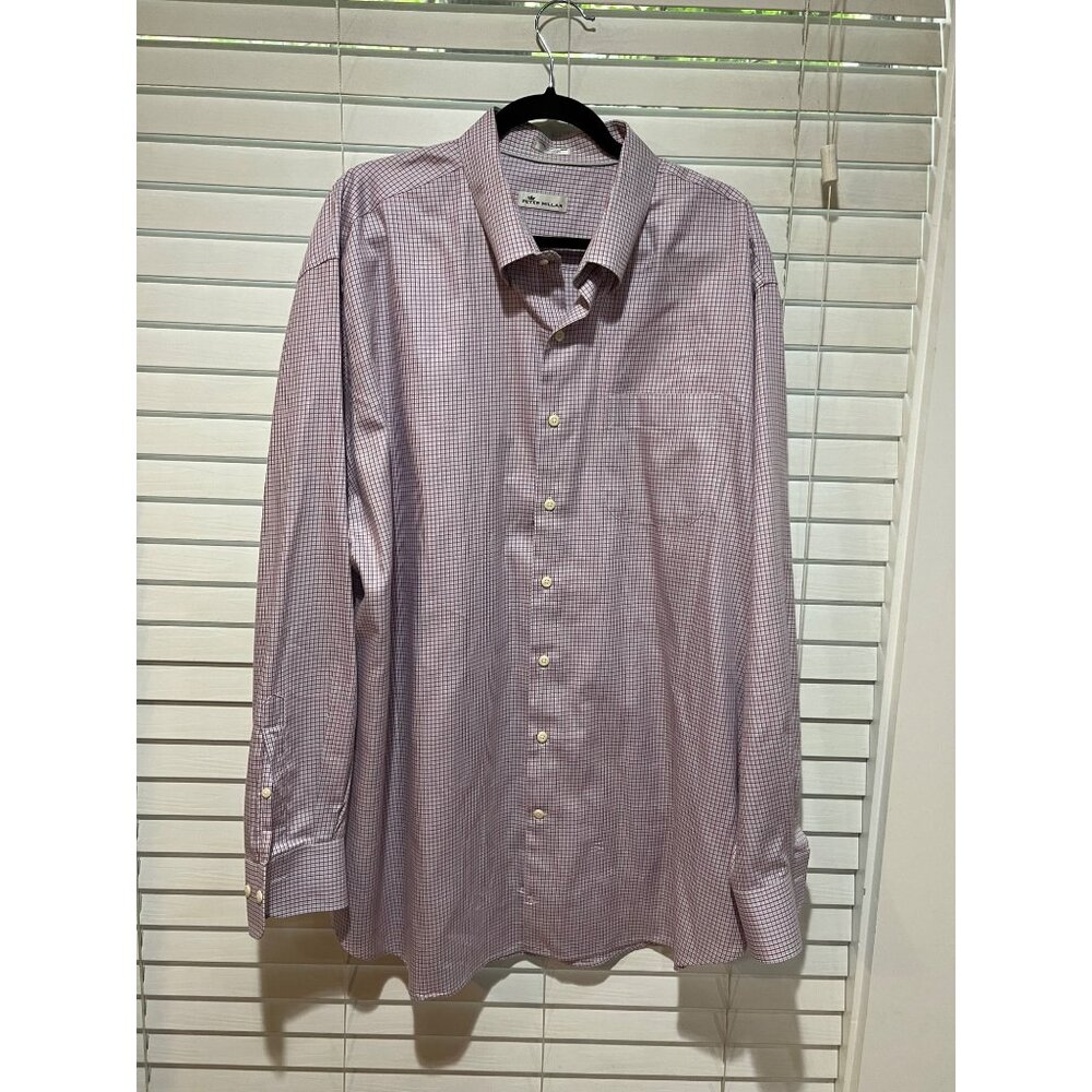 Peter Millar 100% Cotton Long Sleeve Button Up Shirt - Size‎ - XXL